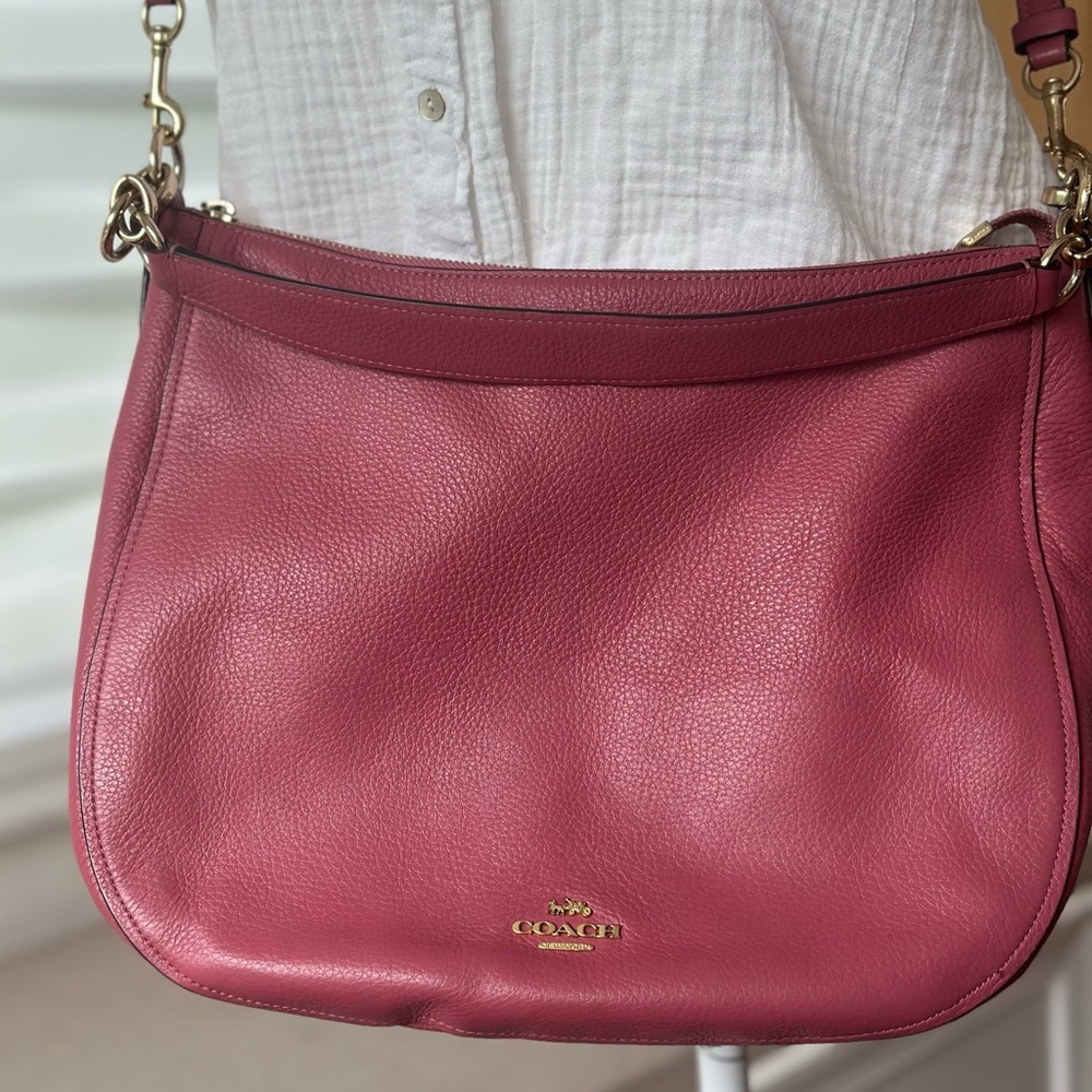 Coach Rose Leather Shoulder Bag - Picture 2 of 7
